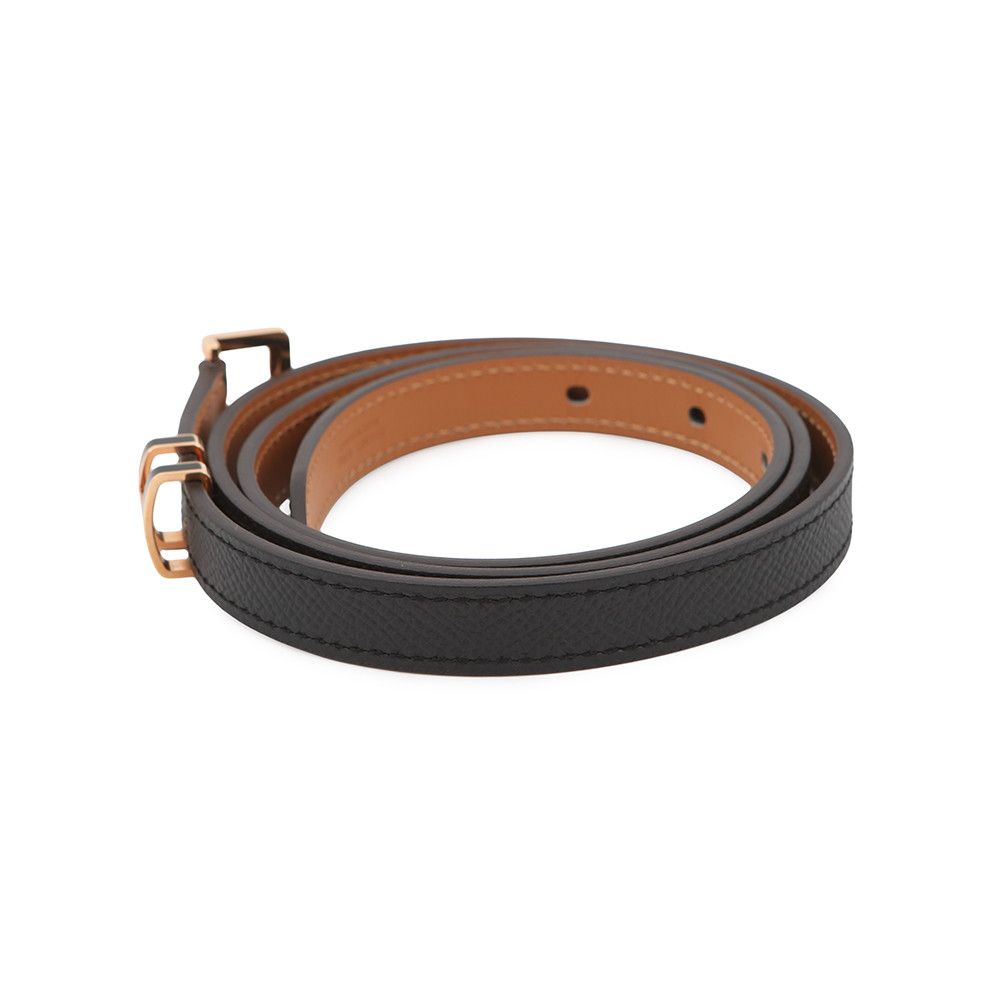 Hermes Pop Belt Black Pink Gold Epsom 85 — view 2