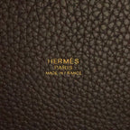 Hermes Handbag Picotin Lock PM Clemence Gold Taurillon Tote — view 8