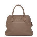 Hermes Handbag Bolide 31 Etoupe Silver Taurillon Clemence 2-Way