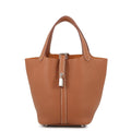 Hermes Handbag Picotin Lock PM Gold Silver Taurillon Clemence