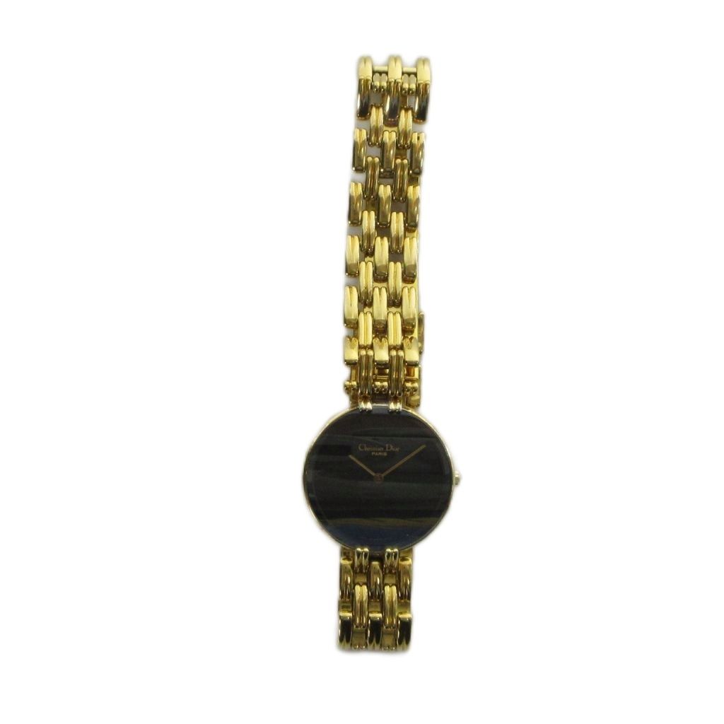 Dior Bagheera Watch Quartz Logo Black Dial Gold — view 2