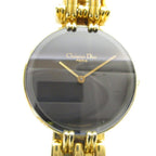 Dior Bagheera Watch Quartz Logo Black Dial Gold