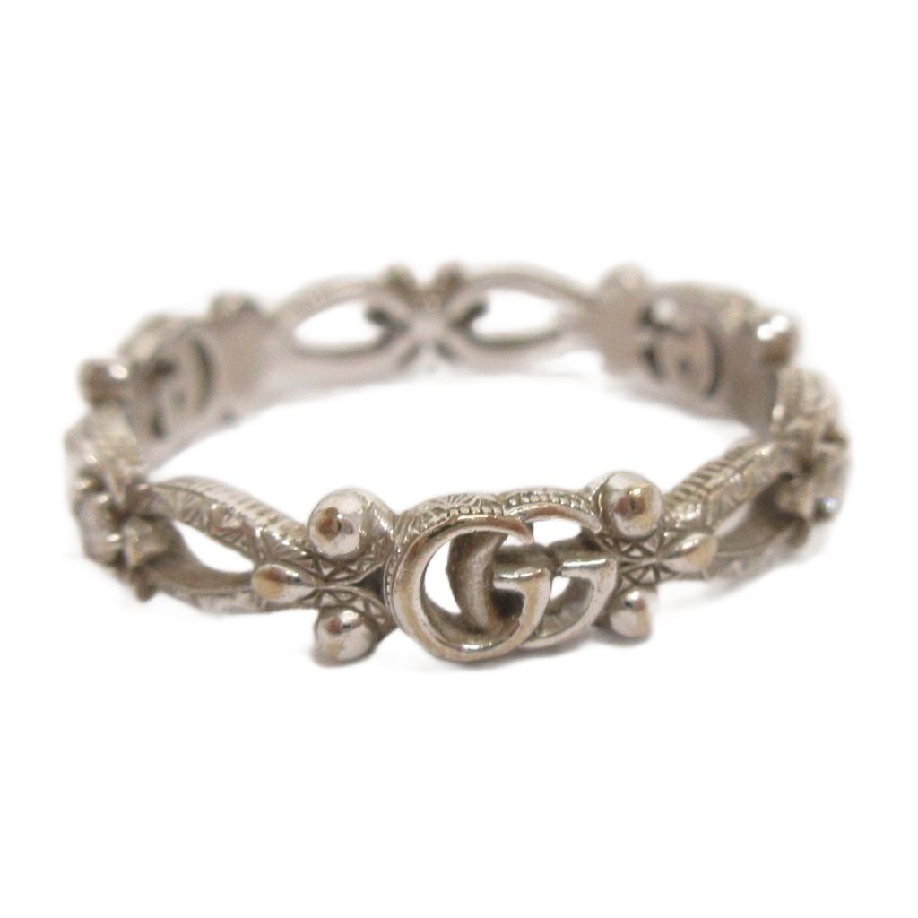 Gucci Flora Ring 18k White Gold Diamond — view 6