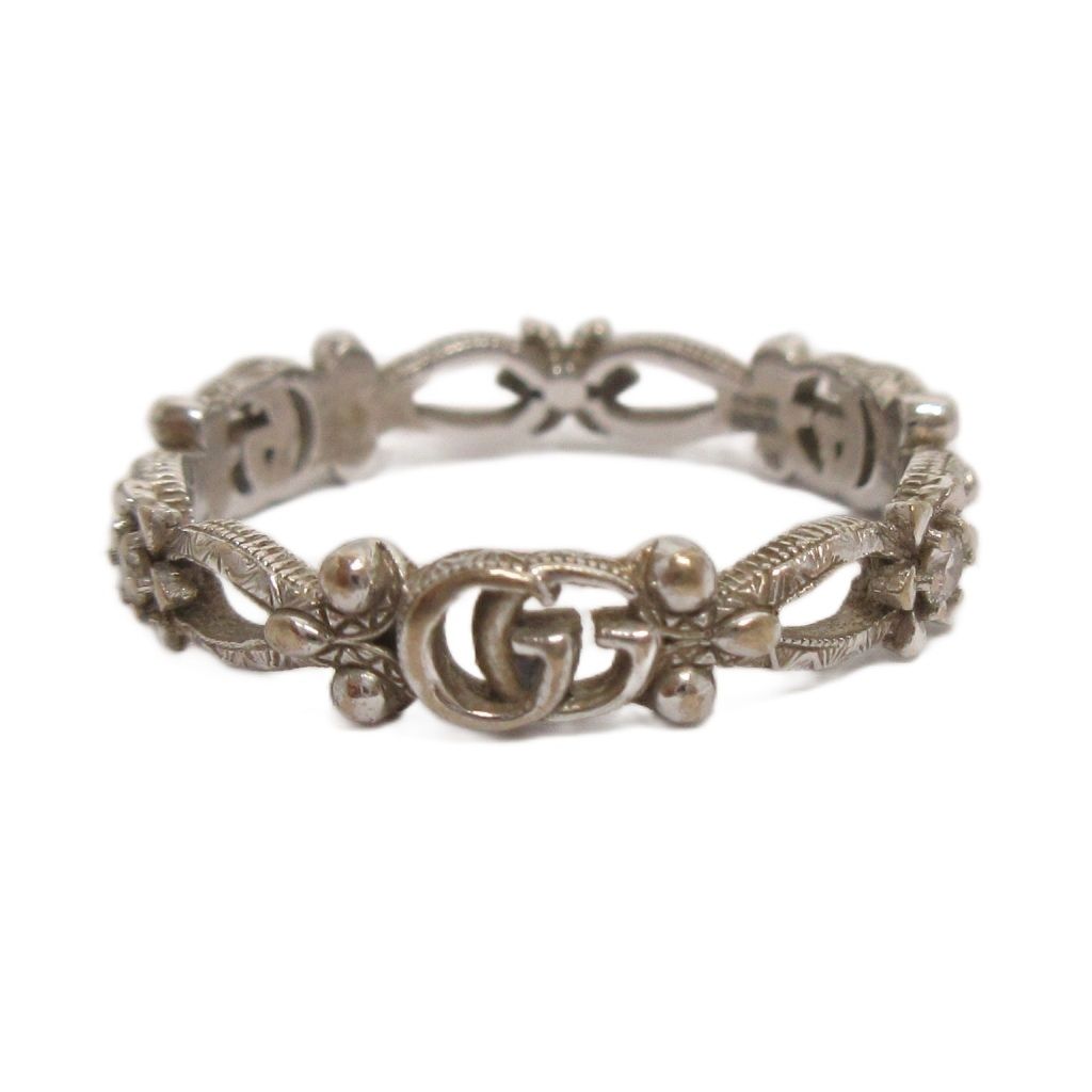 Gucci Flora Ring 18k White Gold Diamond