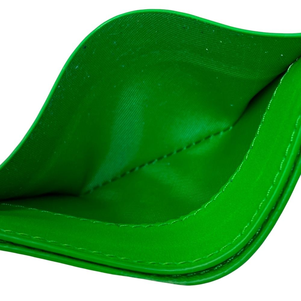 Bottega Veneta Card Case Leather Green Practical Functional Smart Minimal — view 7