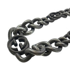 Gucci Twist Chain Necklace Interlocking Silver — view 5