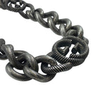 Gucci Twist Chain Necklace Interlocking Silver — view 4