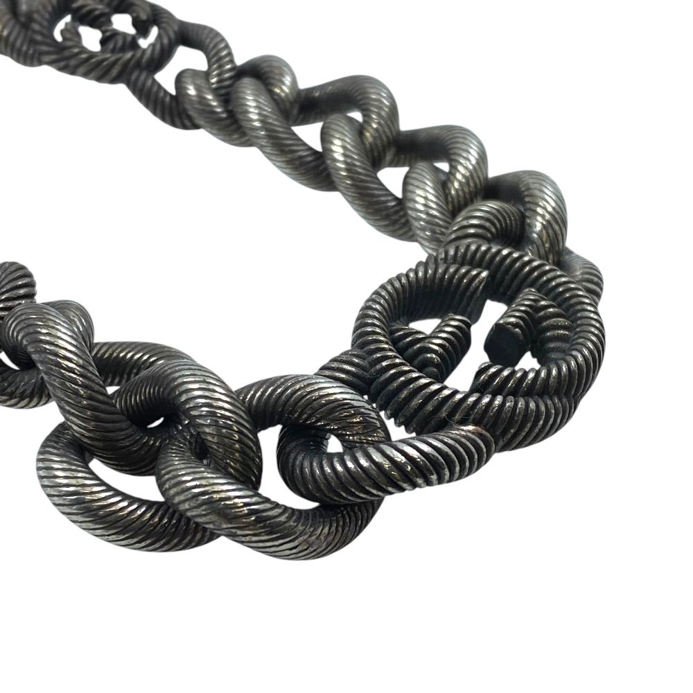 Gucci Twist Chain Necklace Interlocking Silver — view 4