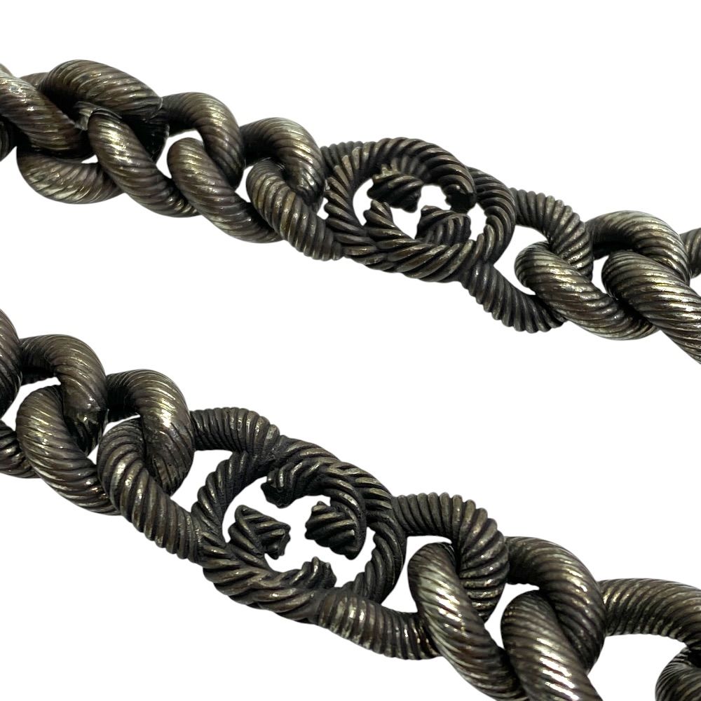 Gucci Twist Chain Necklace Interlocking Silver — view 7