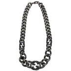 Gucci Twist Chain Necklace Interlocking Silver — view 2