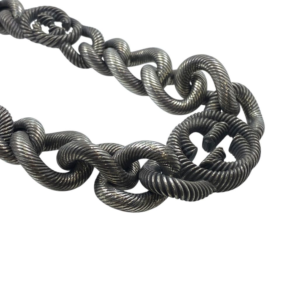 Gucci Twist Chain Necklace Interlocking Silver — view 6