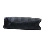 Fendi Pecan Tote Striped FF Logo Nylon Black Gold Going Out Practical Capacity — view 3