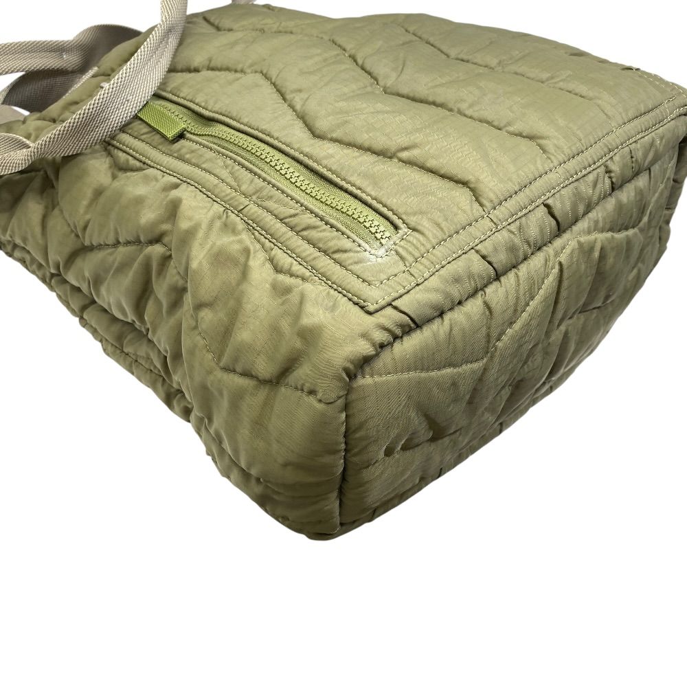 Loewe Eye Nature Tote Logo Nylon Quilted Dark Olive Green for Everyday — view 4