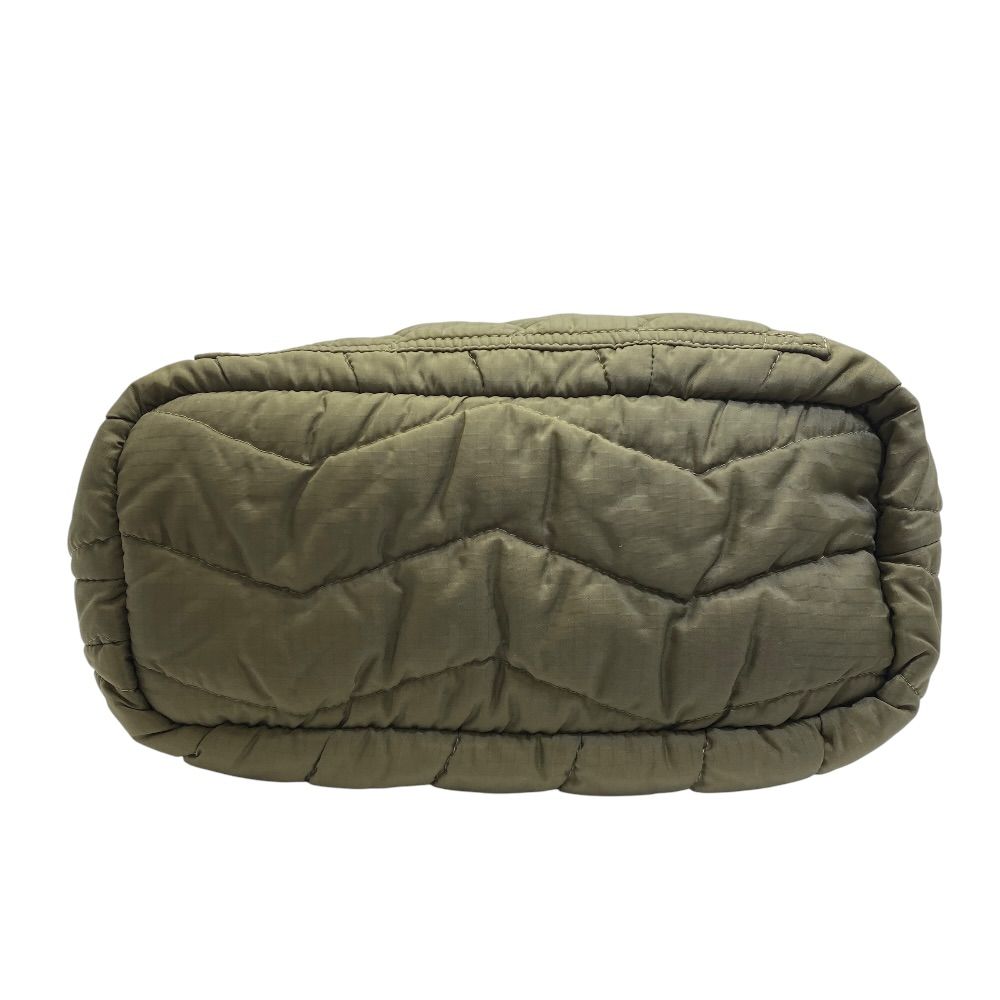 Loewe Eye Nature Tote Logo Nylon Quilted Dark Olive Green for Everyday — view 5