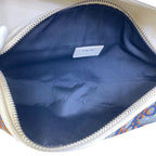Dior Oblique Sequin Saddle Bag Leather Silver Practical Gorgeous Elegance — view 6