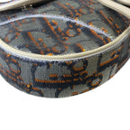 Dior Oblique Sequin Saddle Bag Leather Silver Practical Gorgeous Elegance — view 3