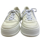 Gucci GG Embossed Sneakers Thick Sole Perforated Leather White Comfortable — view 2