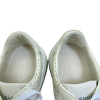 Gucci GG Embossed Sneakers Thick Sole Perforated Leather White Comfortable — view 6
