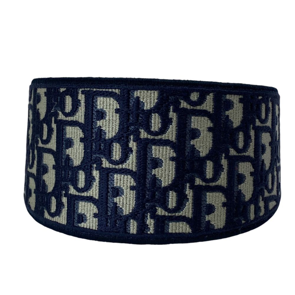 Dior Oblique Headband Cotton Navy Fine Contemporary — view 3