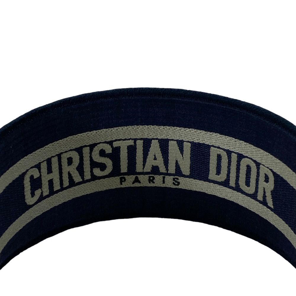 Dior Oblique Headband Cotton Navy Fine Contemporary — view 5