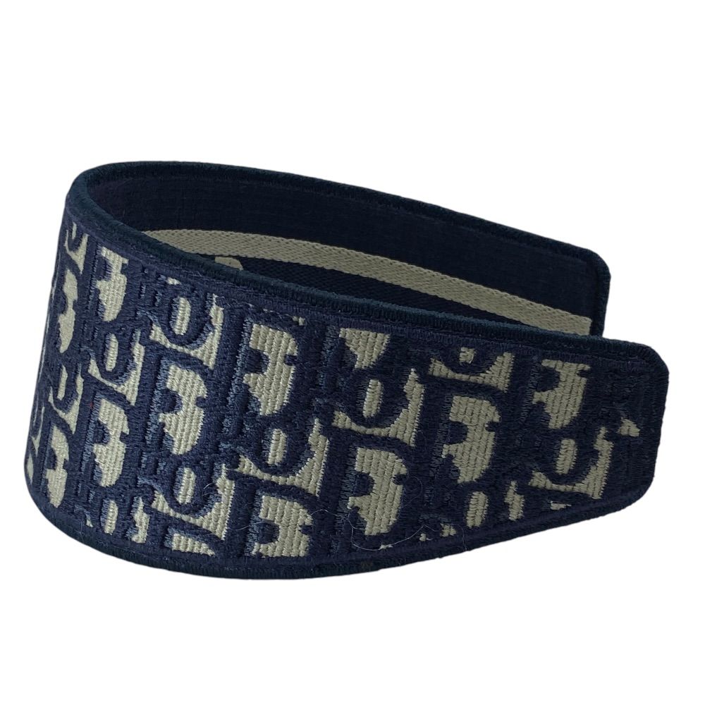 Dior Oblique Headband Cotton Navy Fine Contemporary — view 2