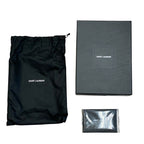 Saint Laurent Paris Pouch Makeup Cosmetic YSL Quilted Leather Beige Practical — view 9