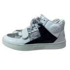 Celine Glitter High Cut Sneakers Leather White Quality Comfortable — view 3