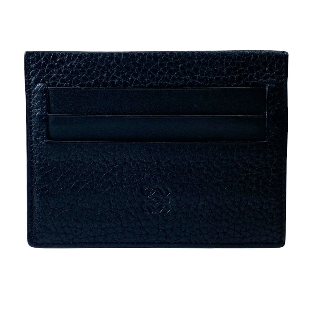 Loewe Anagram Card Case Set Era Business Holder Leather Black Practical
