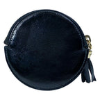 Gucci Soho Coin Case Wallet Purse Circle Patent Leather Black Everyday — view 2