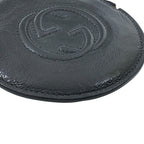 Gucci Soho Coin Case Wallet Purse Circle Patent Leather Black Everyday — view 3