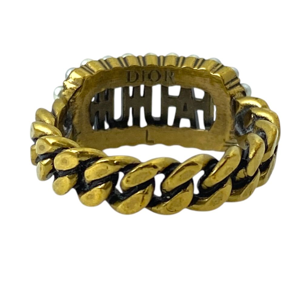 Dior J'adior Ring Metal Faux Pearl Gold Everyday Use Gorgeous Fashionable — view 3
