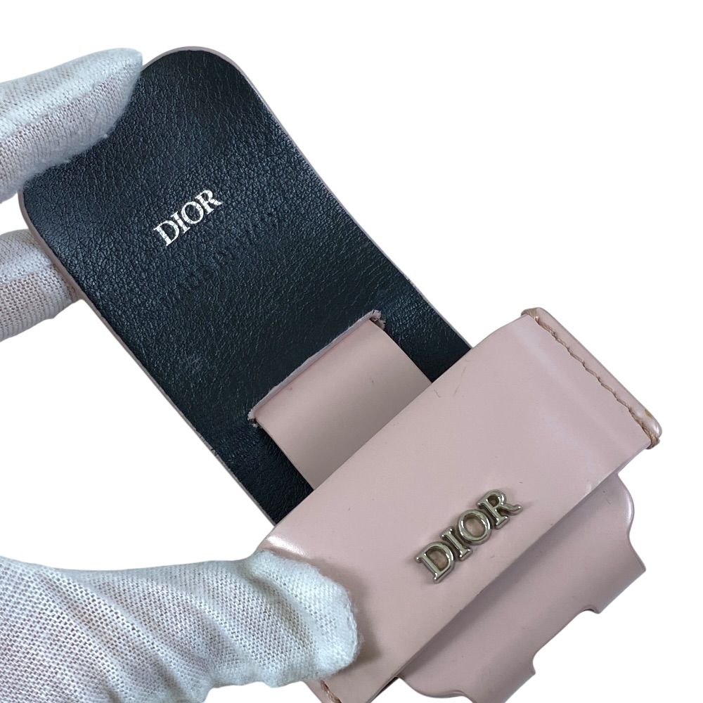 Dior Airpods Case Earphones Metal Leather Pink Everyday Use Going Out Practical — view 8