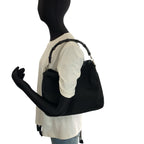 Gucci Bamboo Black Silver Nylon Leather 001 Shoulder — view 7