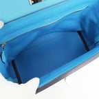 Hermes Van Quatre 29 Blue Nole Togo Swift Silver Tote Hand — view 5