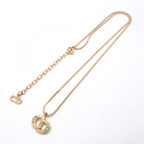 Dior Necklace CD Logo Gold Plated Rhinestone — view 3