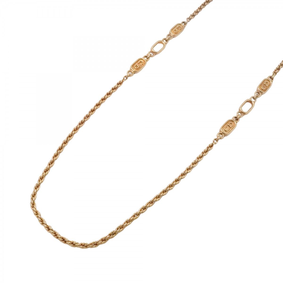 Dior Necklace CD Logo Gold Plated