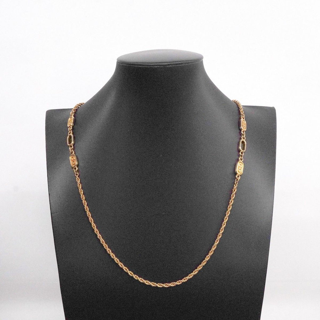 Dior Necklace CD Logo Gold Plated — view 6