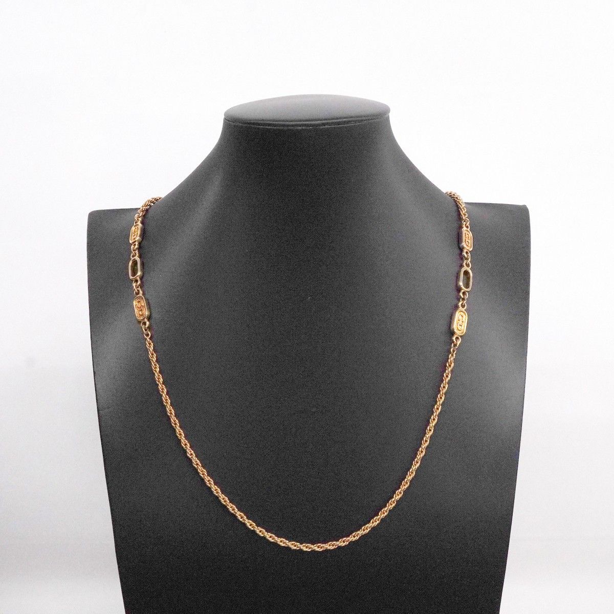 Dior Necklace CD Logo Gold Plated — view 6