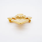 Chanel Brooch Vintage CC Logo Gold Plated — view 3