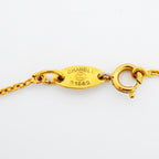Chanel Necklace Vintage CC Logo Gold Plated — view 4