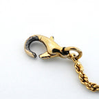 Dior Necklace CD Logo Heart Motif Gold Plated Rhinestone — view 6