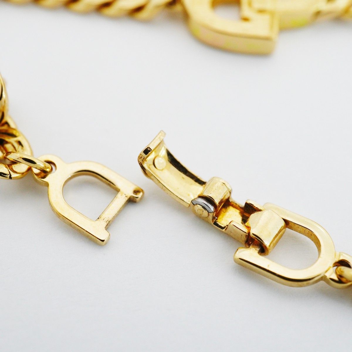 Dior Bracelet CD Logo Gold Plated Rhinestone — view 4