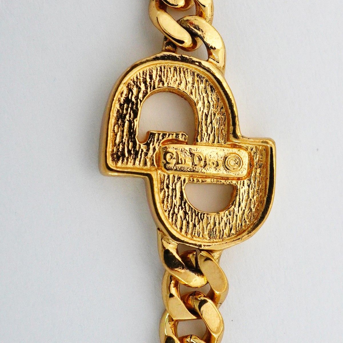 Dior Bracelet CD Logo Gold Plated Rhinestone — view 7