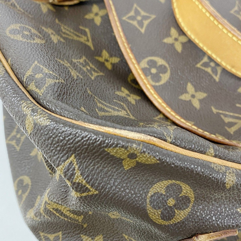 Louis Vuitton Shoulder Bag Monogram Saumur 35 Brown — view 6