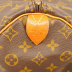 Louis Vuitton Boston Bag Monogram Keepall 55 Brown — view 5
