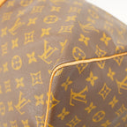 Louis Vuitton Boston Bag Monogram Keepall 55 Brown — view 7