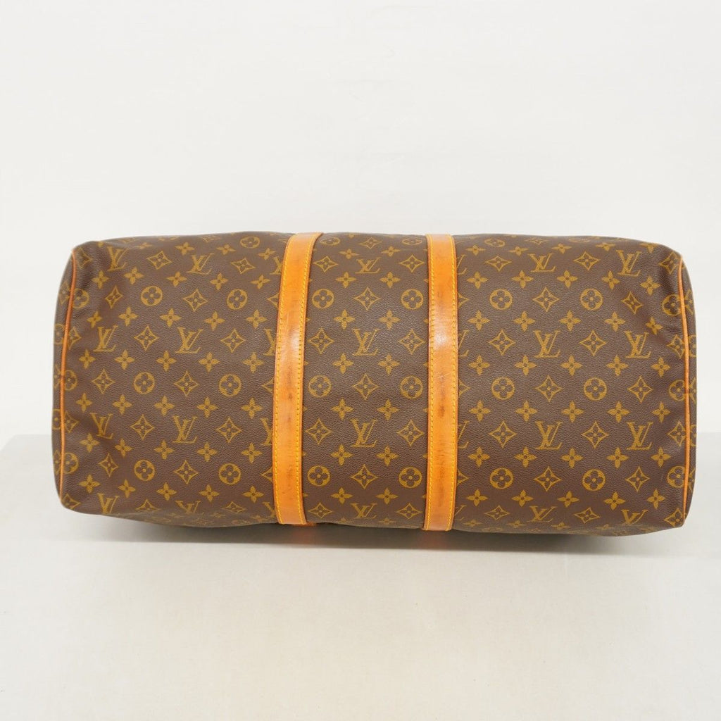 Louis Vuitton Boston Bag Monogram Keepall 55 Brown — view 3