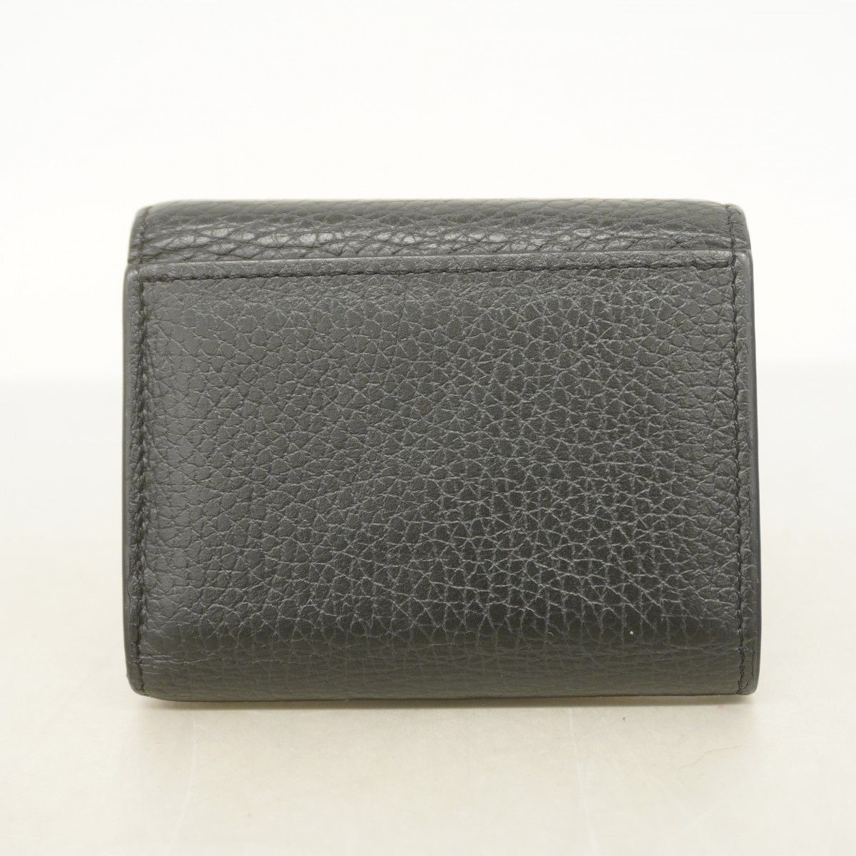Louis Vuitton Trifold Wallet Taurillon Portefeuille Capucines XS Noir — view 6