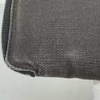 Hermes Wallet Fourre Tout Purse GM Canvas Black Gray Silver — view 8