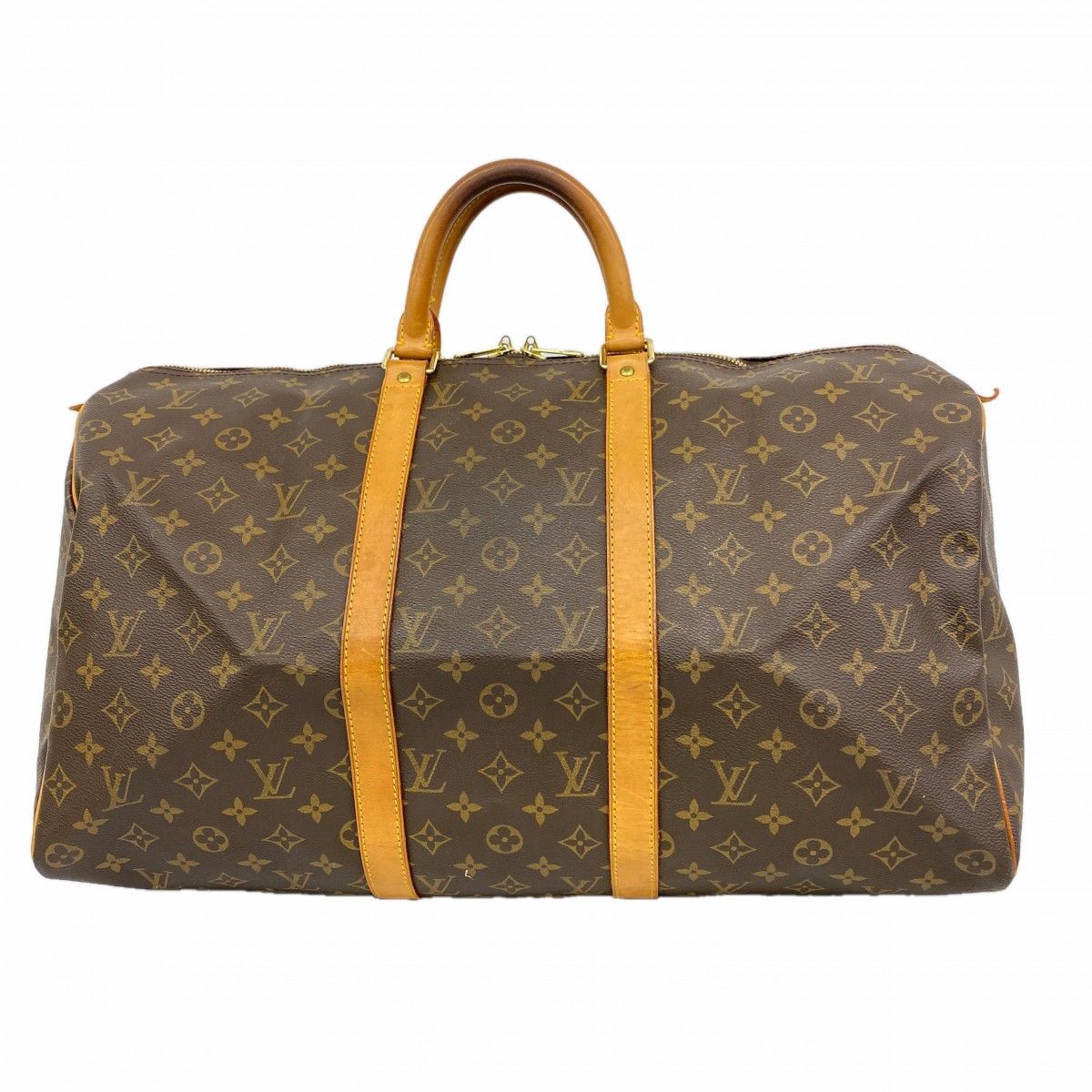 Louis Vuitton Boston Bag Monogram Keepall 50 Brown